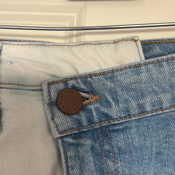 A+O Two Tone Asymmetrical Denim Skirt gently worn - Picture 5 of 8